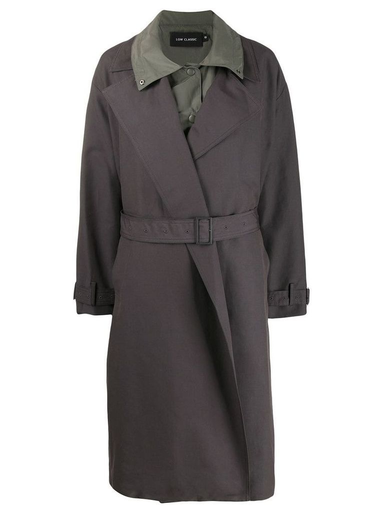 Low Classic layered trench coat - Grey