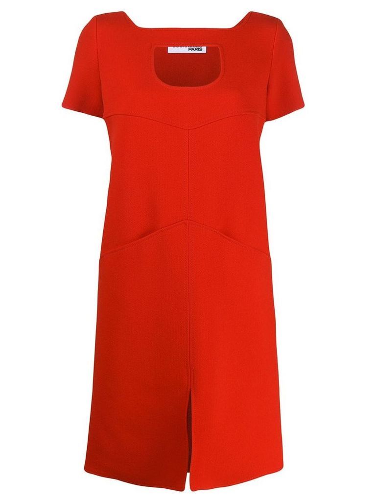 Courrèges cutout shift dress - Red