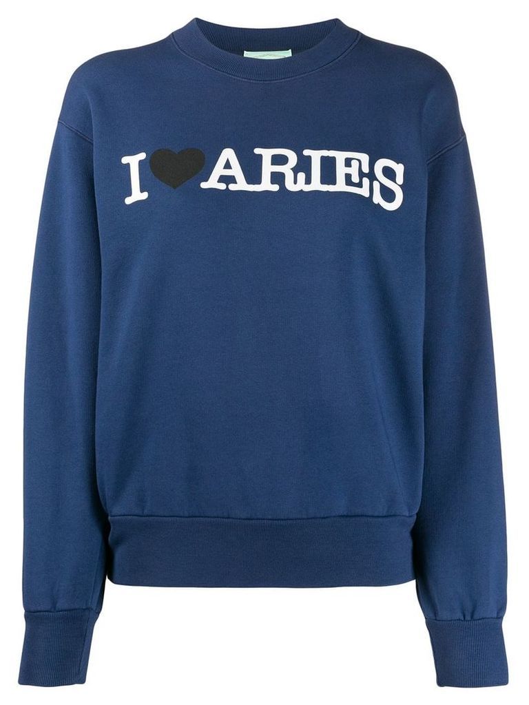Aries printed sweatshirt - Blue