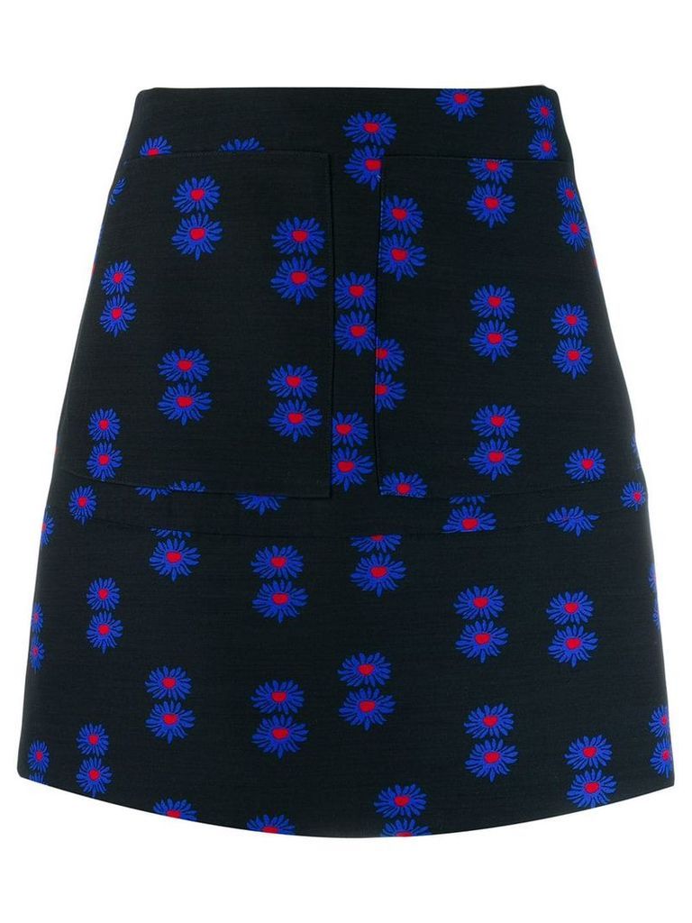La Doublej floral mini skirt - Blue