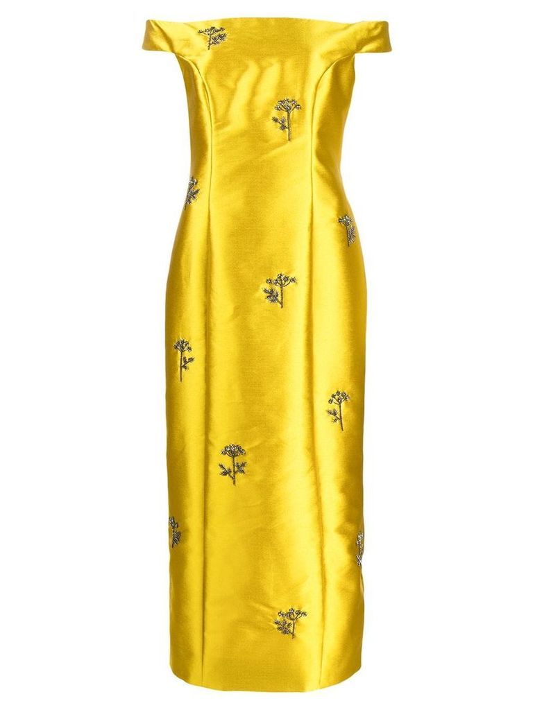 Erdem embellished long dress - Yellow