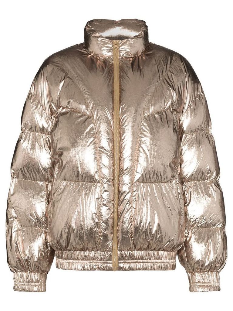 Isabel Marant Étoile Kresten zip-up puffer coat - Metallic