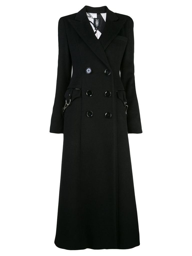 Victoria Hayes double-breasted coat - Black
