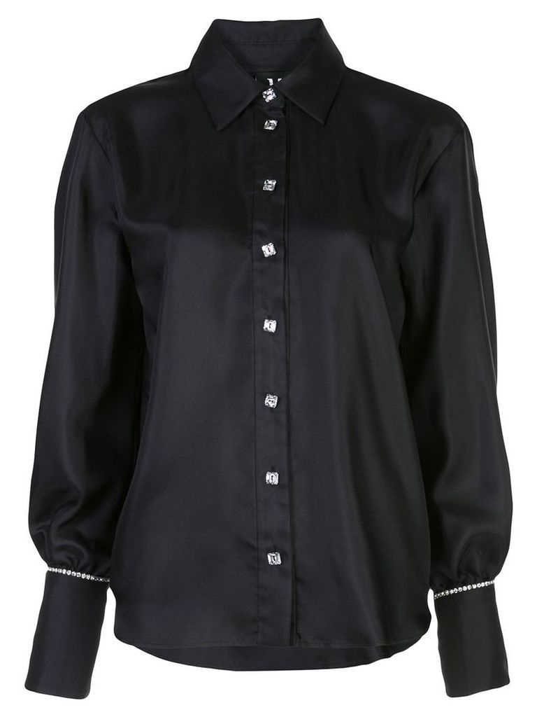 Victoria Hayes rhinestone embellished shirt - Black
