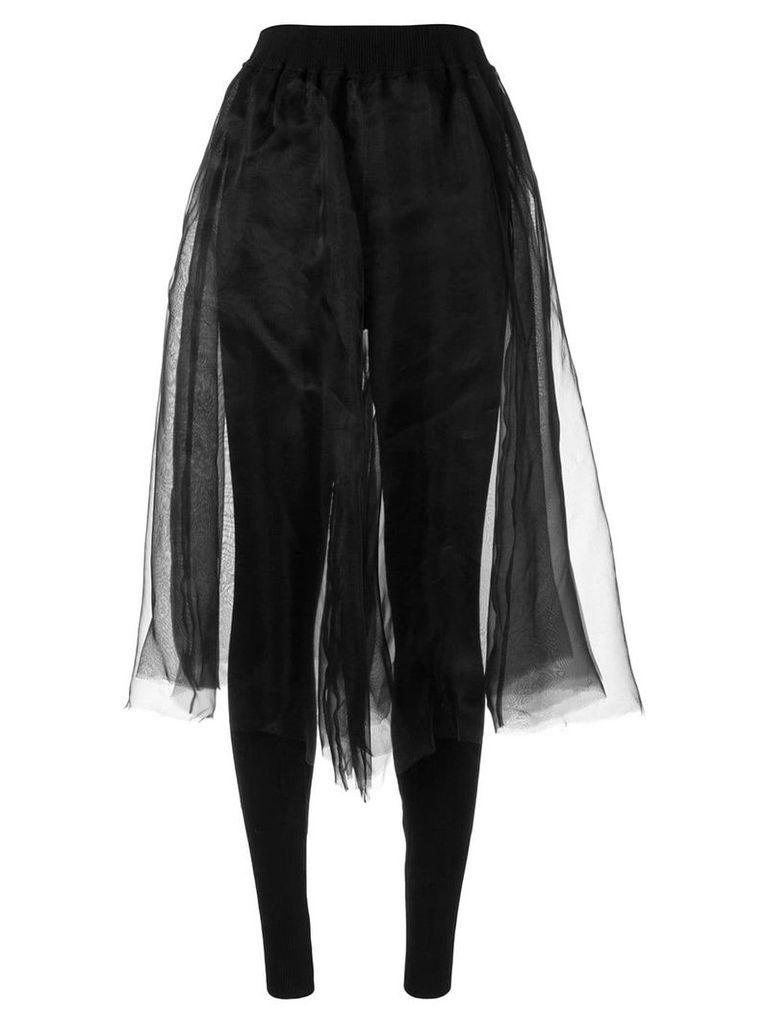 Shanshan Ruan organza skirt - Black
