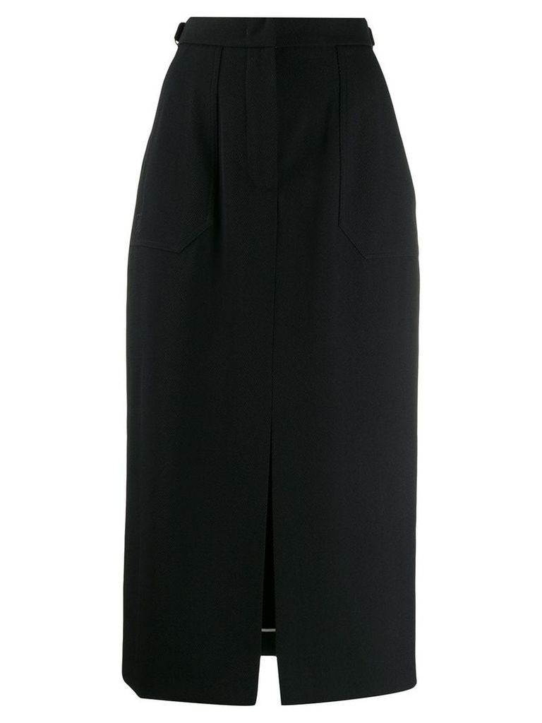 Fendi straight-cut midi skirt - Black