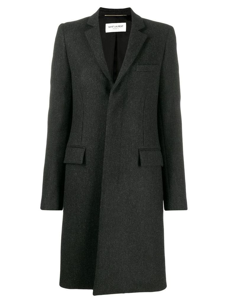 Saint Laurent single breasted coat - Grey