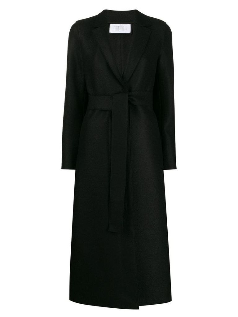 Harris Wharf London belted long coat - Black