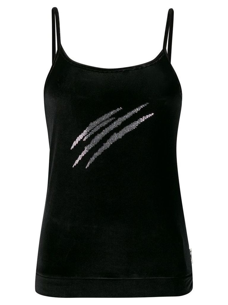 Plein Sport embellished detail vest - Black