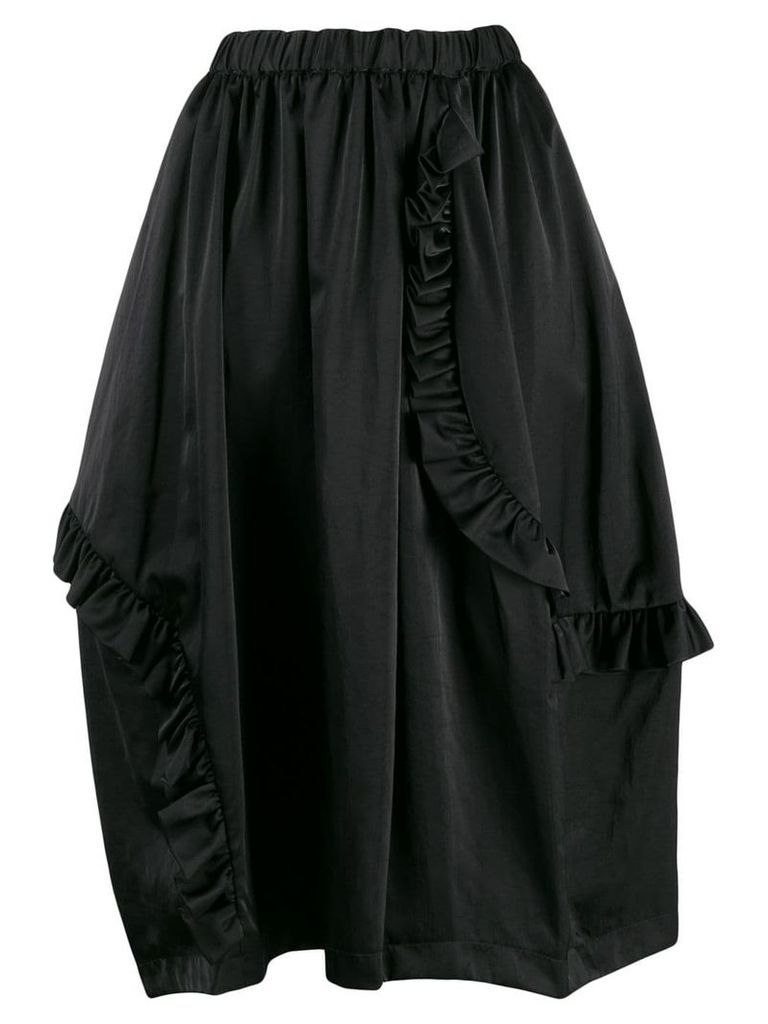 Comme Des Garçons Comme Des Garçons frill trimmed skirt - Black