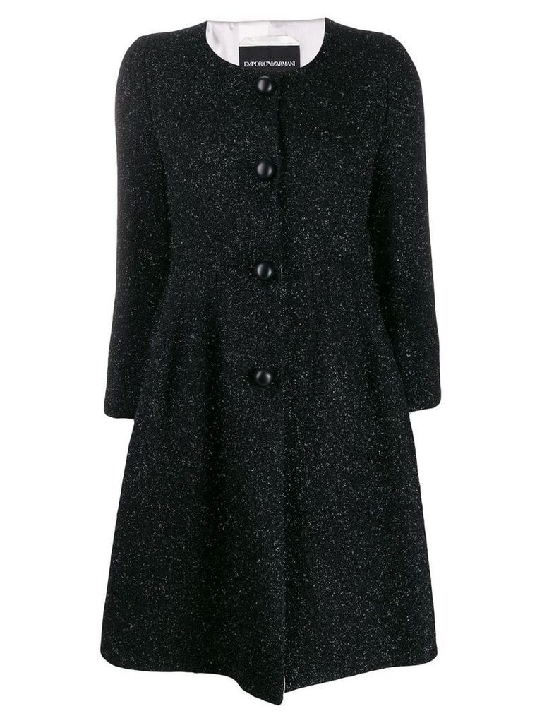 Emporio Armani peplum coat - Black