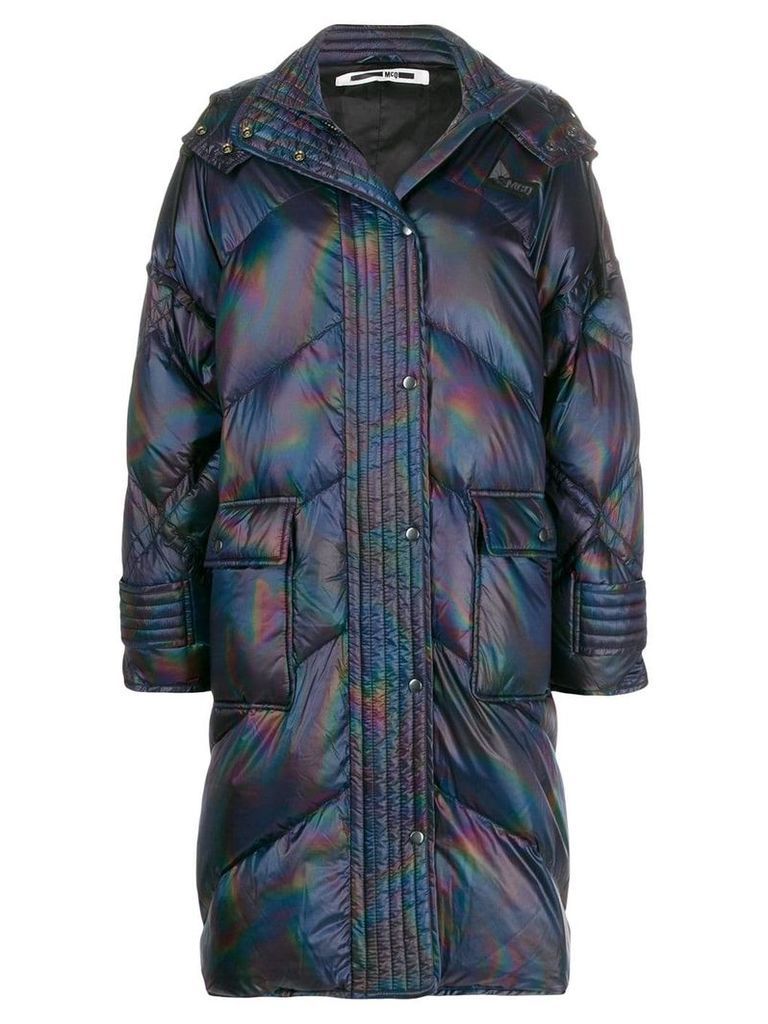 McQ Alexander McQueen holographic padded jacket - Blue