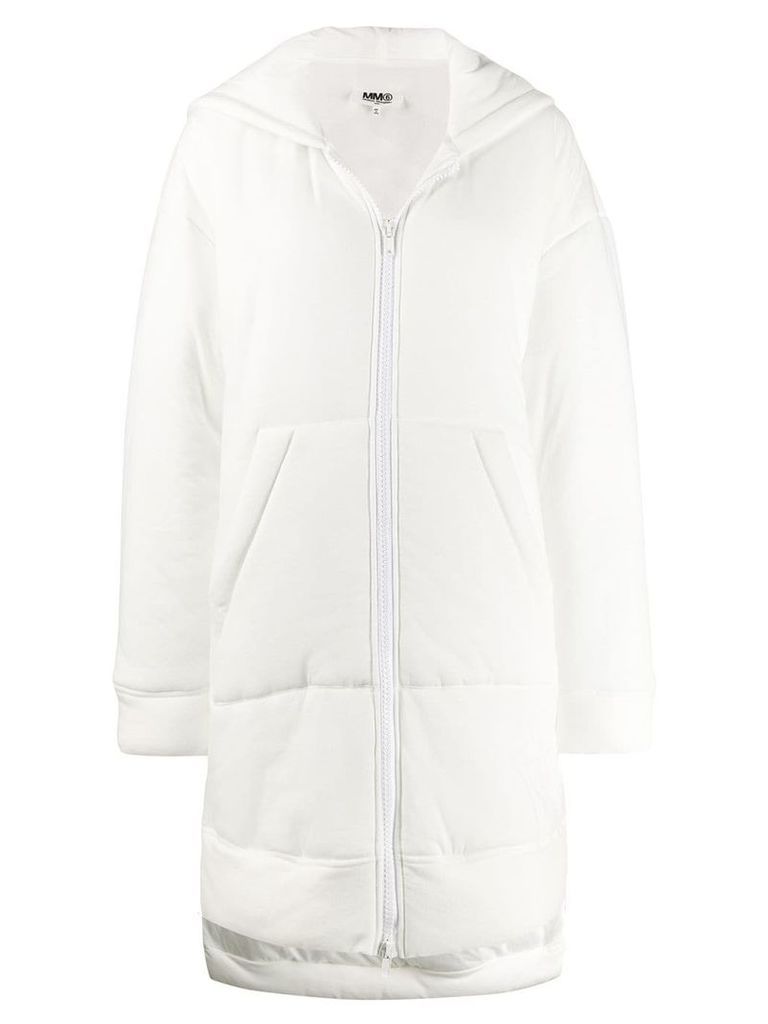 MM6 Maison Margiela oversized padded coat - White