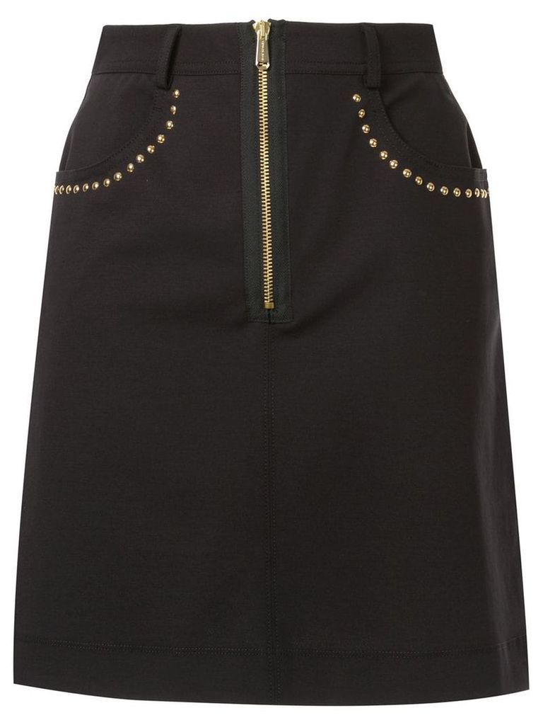 Versace Jeans Couture stud trim skirt - Black