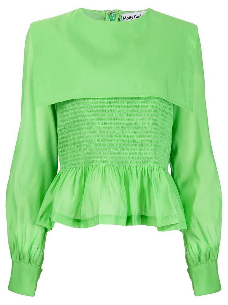 Molly Goddard Penny ruffled blouse - Green