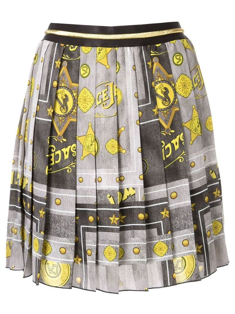 Versace Jeans Couture pleated mini skirt - Grey