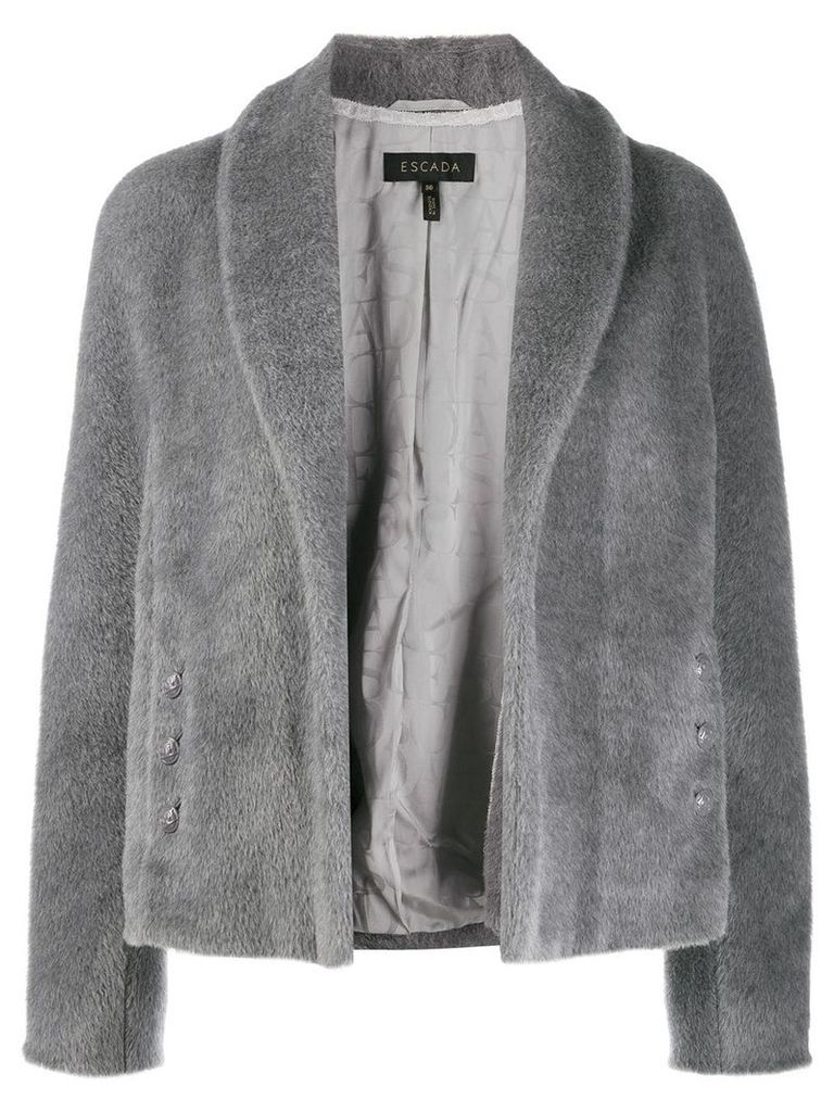Escada oversized button-embellished jacket - Grey