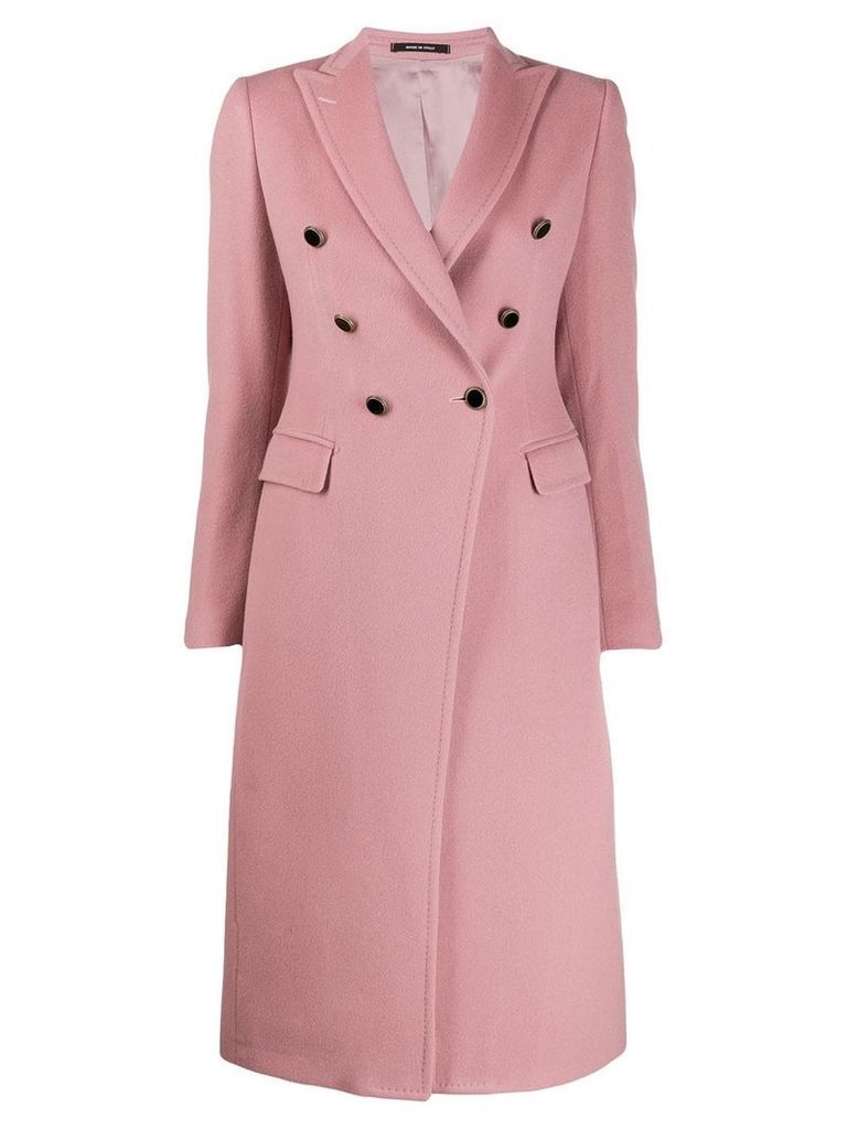 Tagliatore double breasted coat - PINK