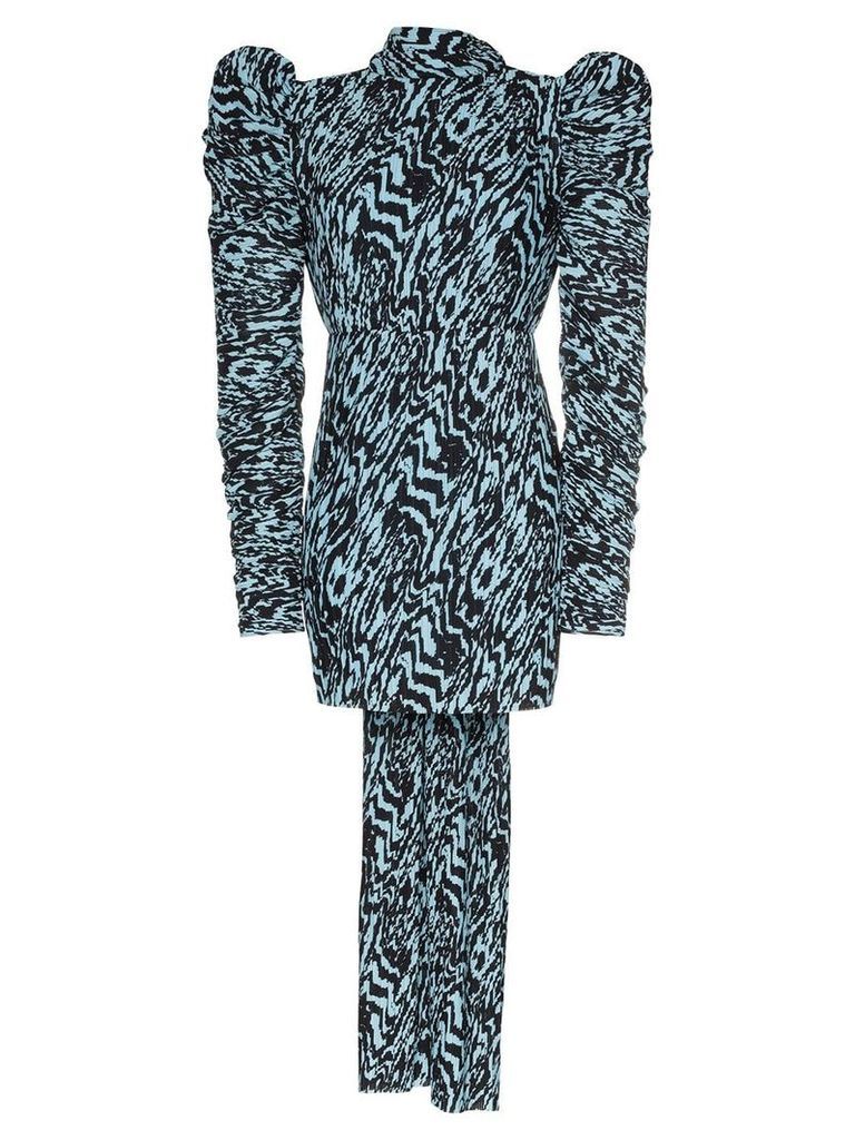 Solace London Marne patterned mini dress - Multicolour