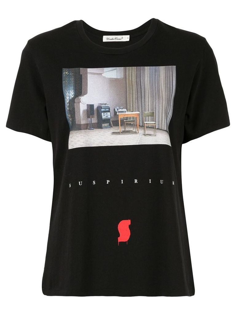 Undercover contrast print T-shirt - Black
