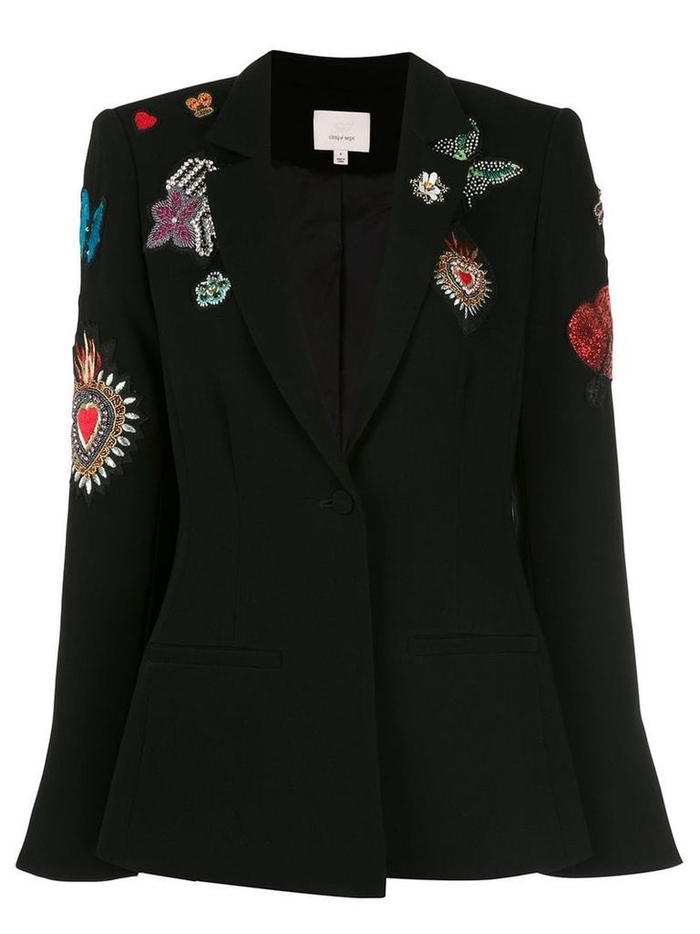 Cinq A Sept embroidered blazer - Black