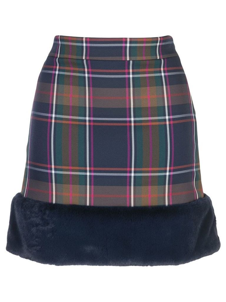 Nicole Miller Blueway plaid skirt