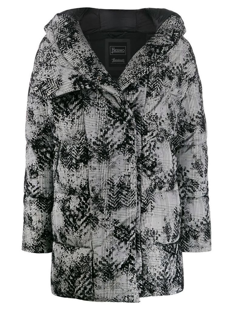 Herno patterned padded jacket - Grey