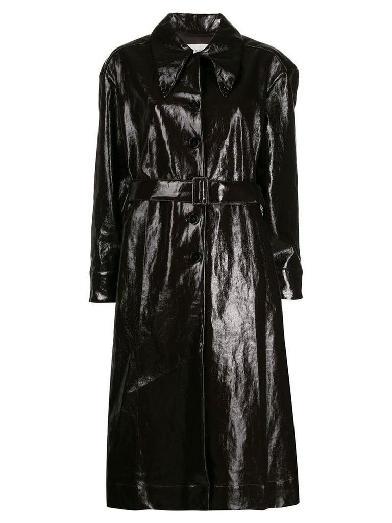 Lemaire belted patent leather effect trench - Brown