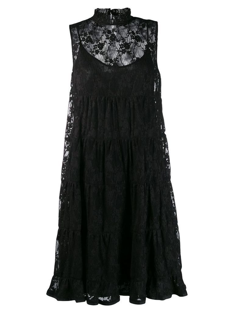 See by Chloé lace midi dress - Black