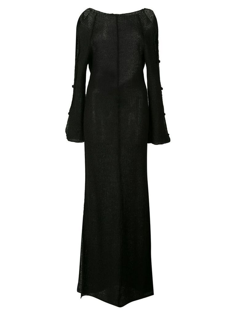 Eckhaus Latta cut out sleeve dress - Black