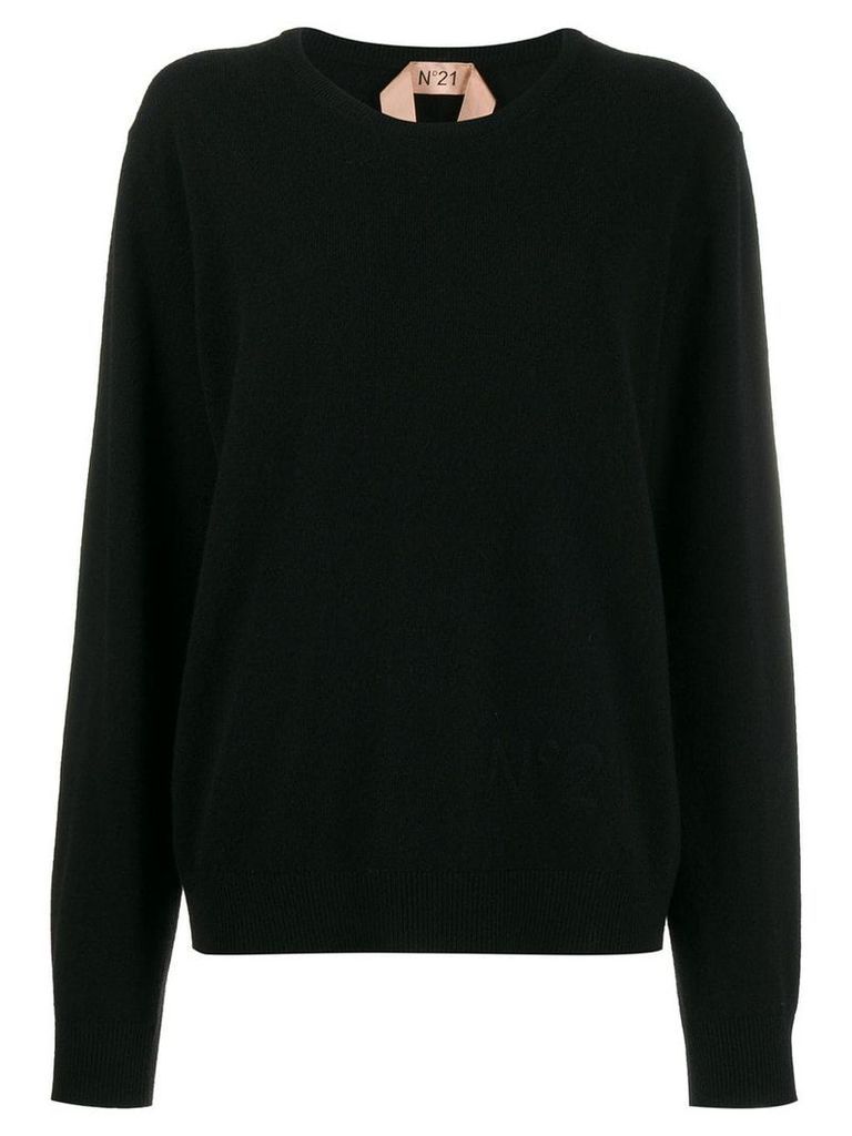 Nº21 round-neck sweater - Black