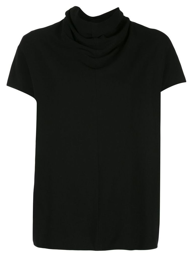 The Row draped neck blouse - Black