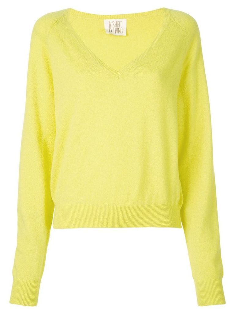A Shirt Thing V-neck sweater - Yellow