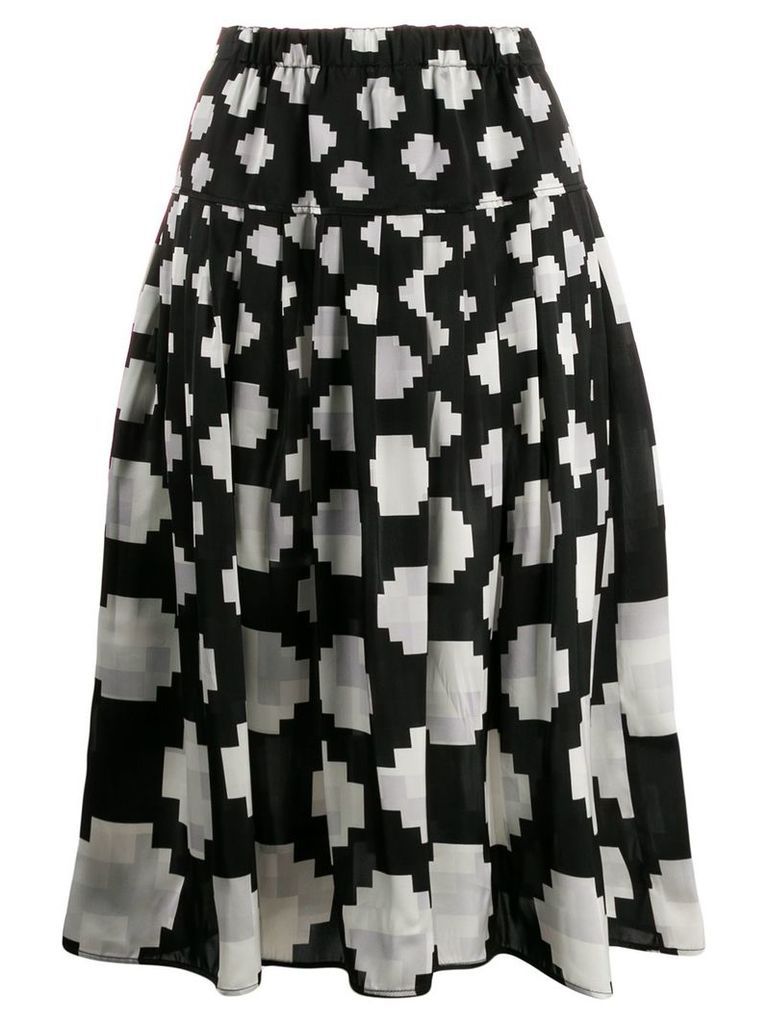 Marni Goma pixelated print skirt - Black