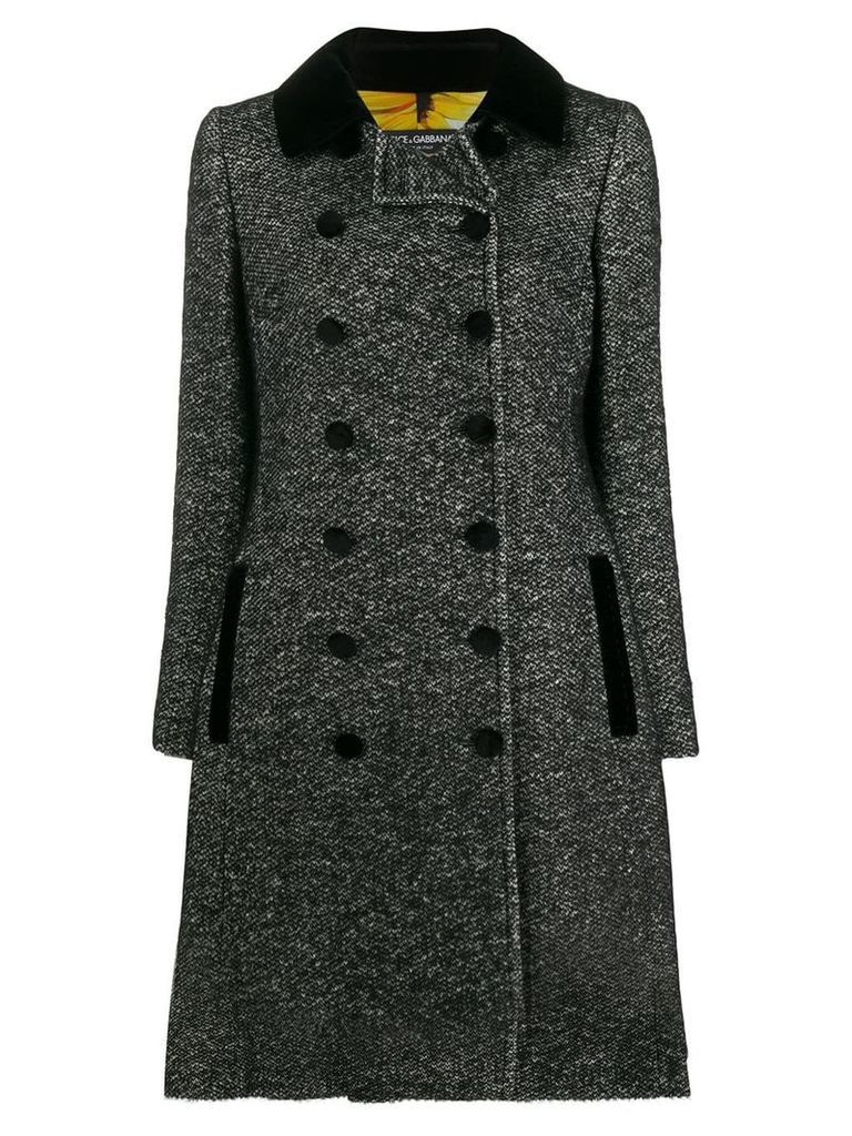 Dolce & Gabbana double breasted coat - Black