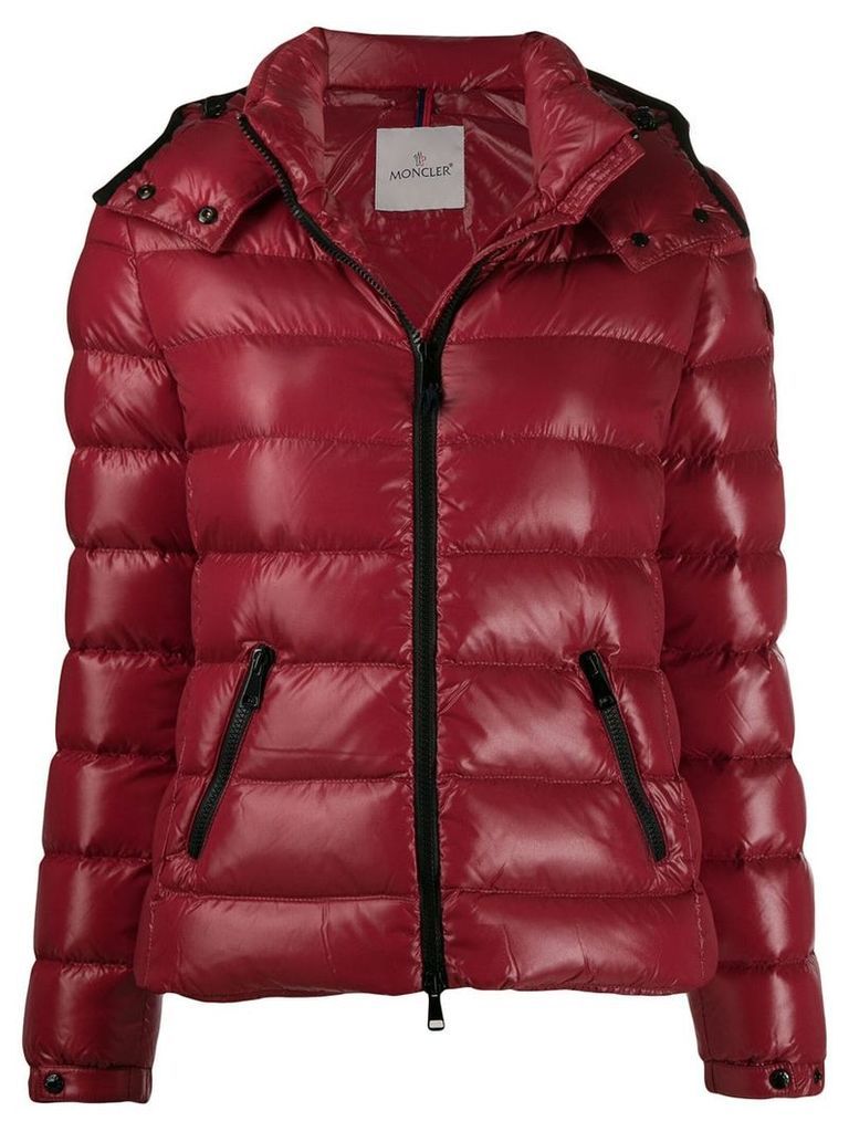 Moncler glossy padded jacket - Red