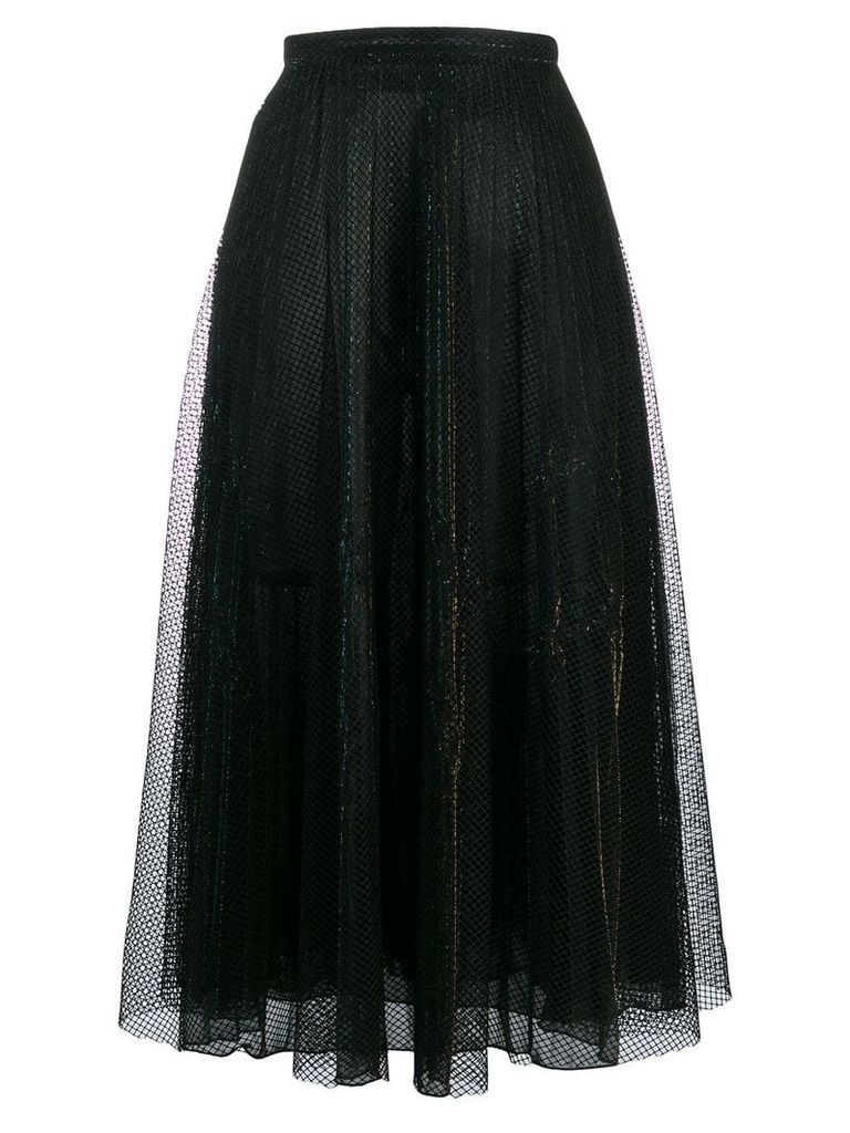 Marco De Vincenzo metallic midi skirt - Black