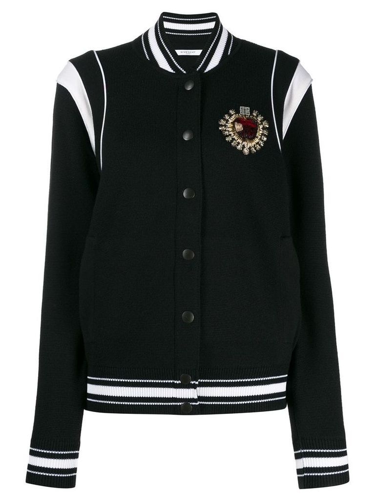 Givenchy crest bomber jacket - Black