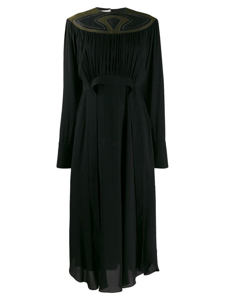 Stella McCartney panelled neckline dress - Black