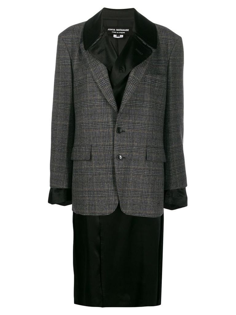 Junya Watanabe layered blazer coat - Grey