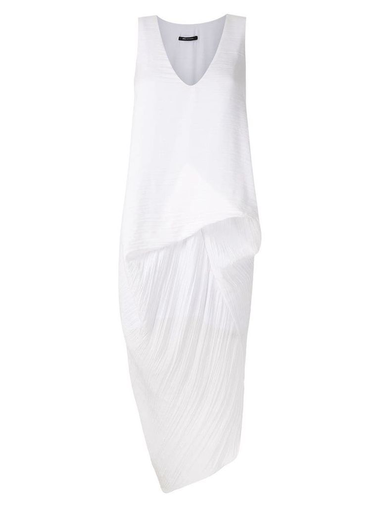 Uma Raquel Davidowicz Roterdam pleated short dress - White