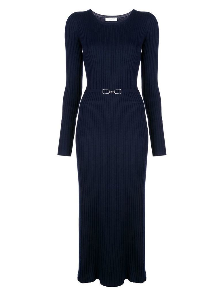 Gabriela Hearst fitted ribbed dress - Blue