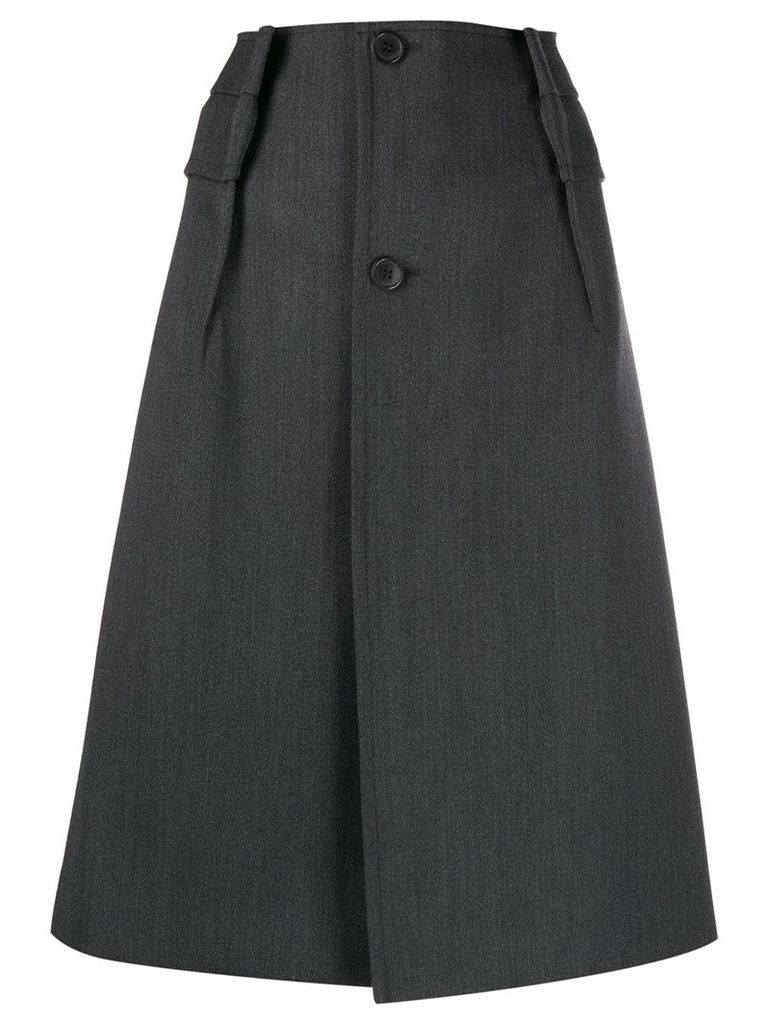 Maison Margiela buttoned A-line skirt - Grey