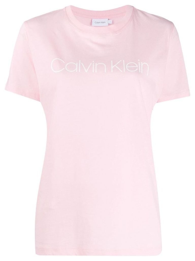 Calvin Klein printed logo T-shirt - PINK