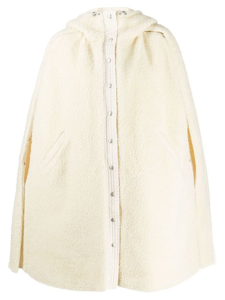 Courrèges hooded coat - White