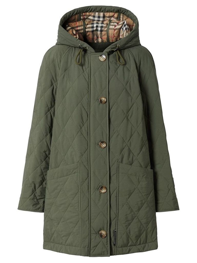 Burberry quilted thermoregulated coat - Green