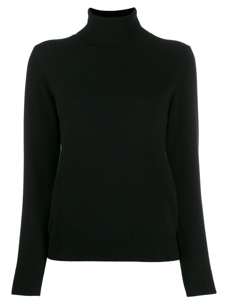 N.Peal polo neck sweater - Black