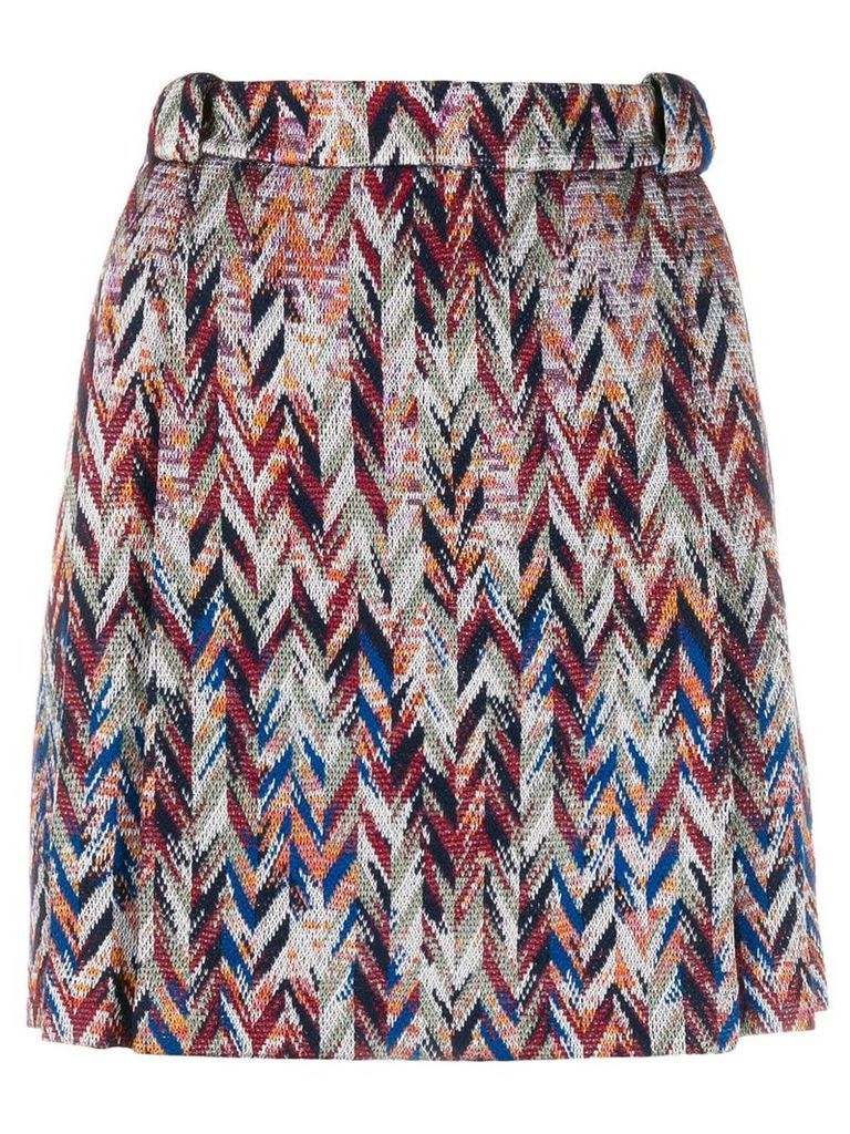 Missoni zigzag mini-skirt - Blue