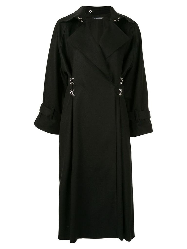 Boyarovskaya clasp-embellished coat - Black