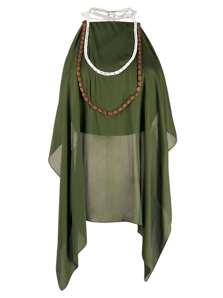 Jacquemus draped blouse - Green